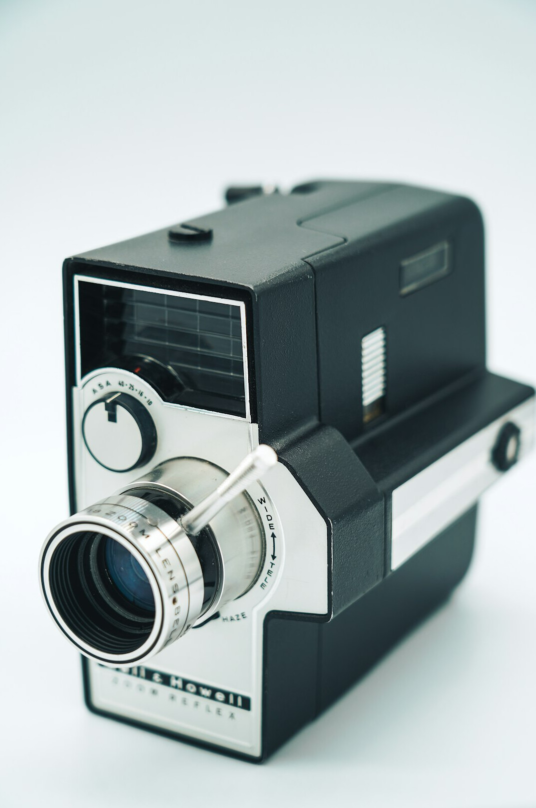 Camera lens close-up
